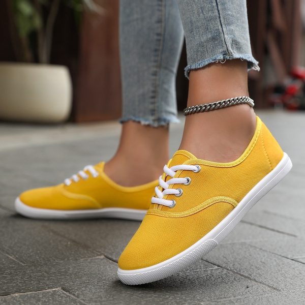 Women's Running Training Solid White Shoes - Image 6