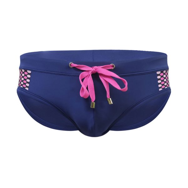 Sexy Close-fitting Swim Briefs Polka Dot Stitching Sports Beach Pants - Image 8