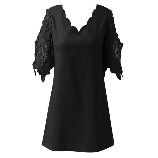 A Swing Top Off-the-shoulder Half Sleeve Dress - Image 5