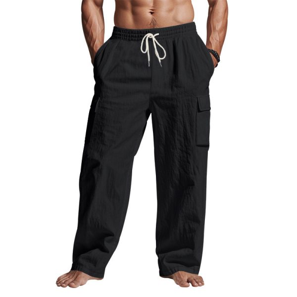 Multi-pocket Loose Casual Trend Wide-leg Pants - Image 7