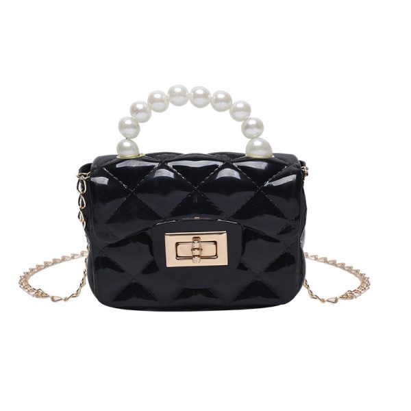 Pearl Hand One-shoulder Crossbody Chain Children's Bags - Image 4