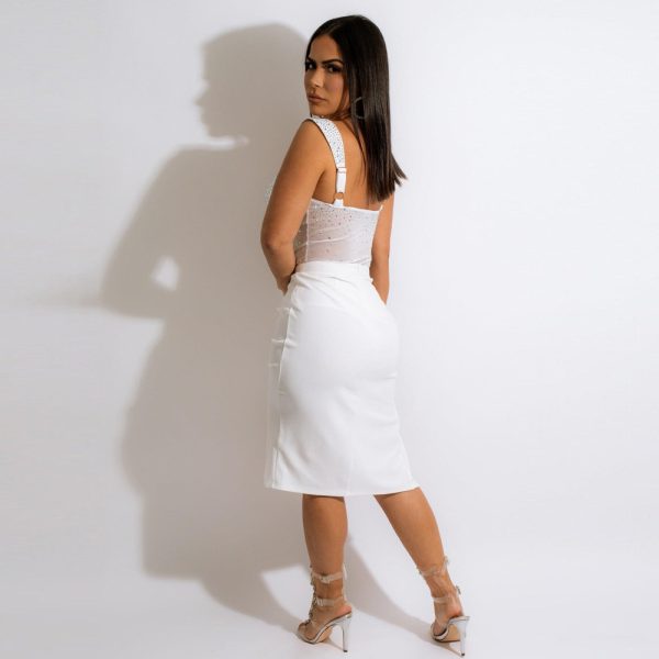 Rhinestone Sling Backless Two-piece Set Two Colors - Image 4