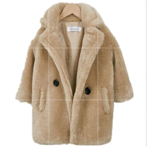Big Kids Fur Coat In Autumn And Winter Coat - Image 4