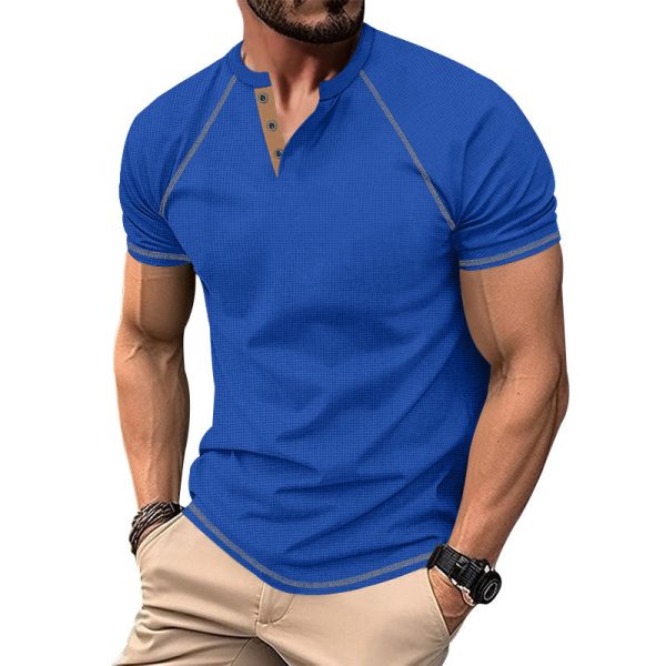 Heavy Contrast Color Raglan Slim T-shirt - Image 4