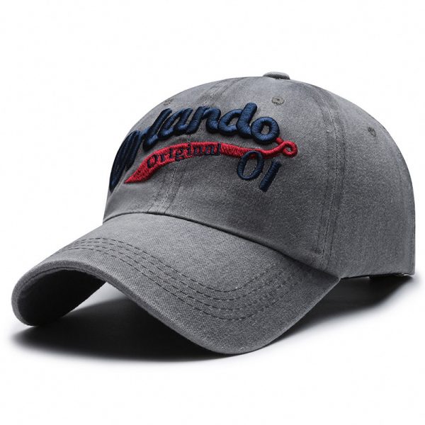 Baseball Cap Women's American-style Face-looking A Little Retro Washed Men's - Image 10