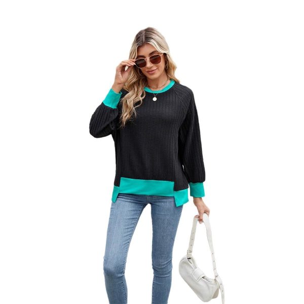 Pullover Knitting Loose Multicolor Top For Women - Image 5