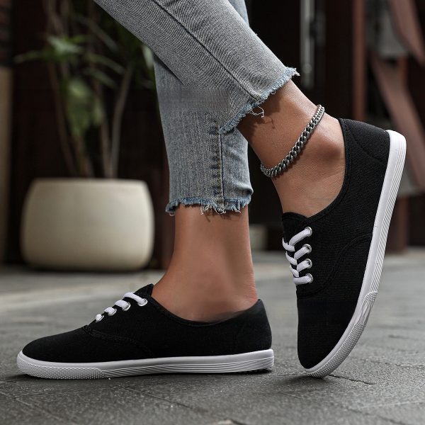 Women's Running Training Solid White Shoes - Image 2