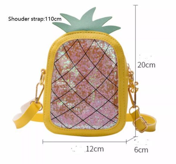 Summer Children's Pineapple Strawberry One Shoulder Jelly Bag - Image 8