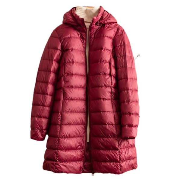 Detachable Hat Light Thin Down Jacket Women - Image 3