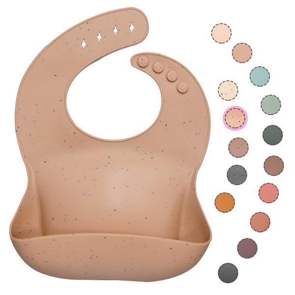 Soft Waterproof Silicone Baby Bib with Food Catcher, Baby Silicone Bib - Image 6