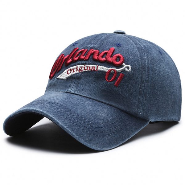 Baseball Cap Women's American-style Face-looking A Little Retro Washed Men's - Image 7