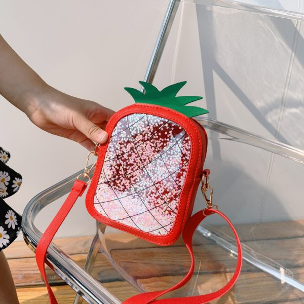 Summer Children's Pineapple Strawberry One Shoulder Jelly Bag - Image 6