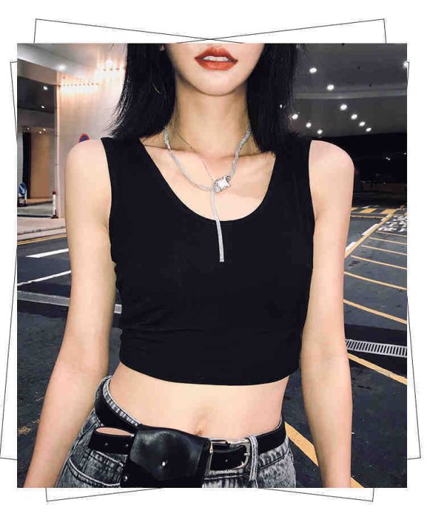 Short Midriff-baring Camisole Women's Summer All-matching - Image 7