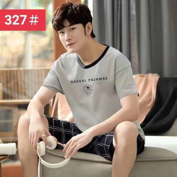 Men's Summer Short Sleeve Shorts Suit Korean Style Loose - Image 10