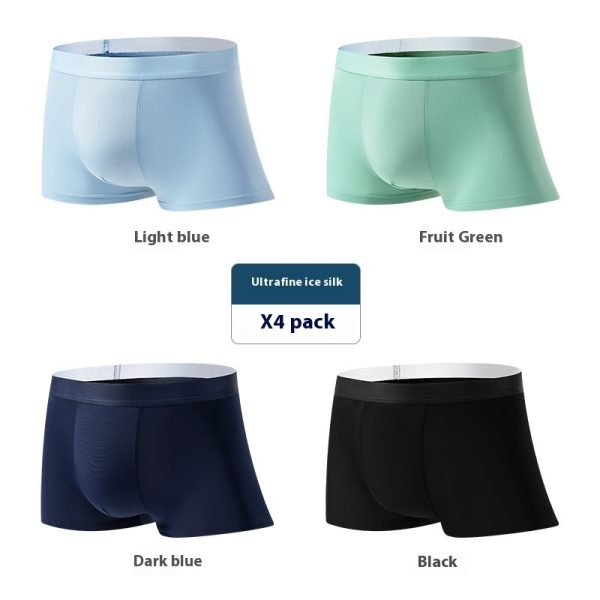 Men's Ice Silk Underwear Summer Plus Size Traceless Ventilation - Image 7