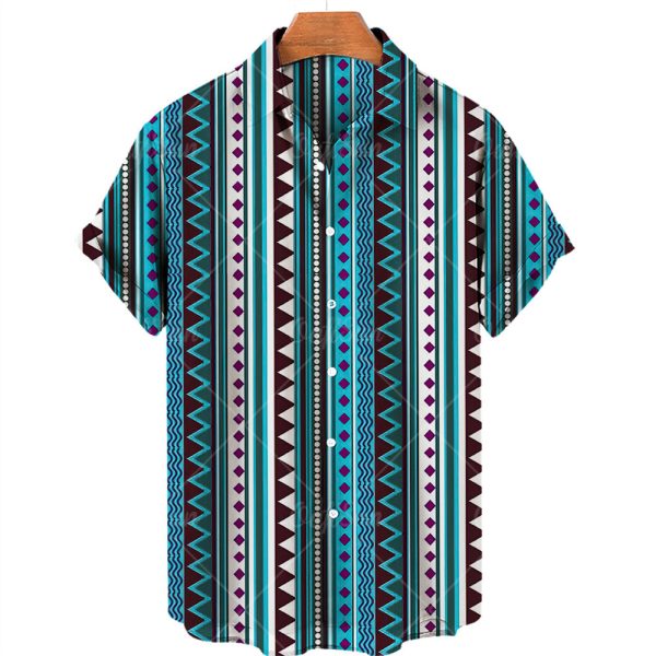 Men Shirts Tea Summer Shirt Top 5xl V-neck Vintage Clot - Image 7