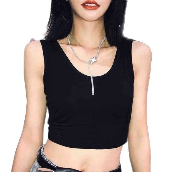 Short Midriff-baring Camisole Women's Summer All-matching - Image 6