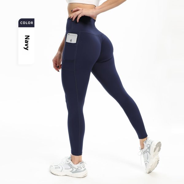 Women's Slim-fit Pocket High Waist Workout Sports Yoga Pants - Image 9