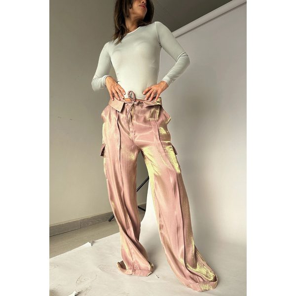 Loose Zip Multicolor Vacation Trousers - Image 3