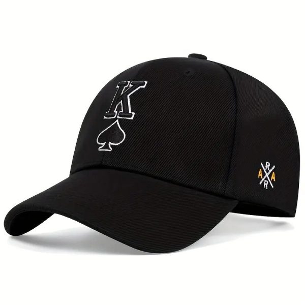Embroidered Spade K Sun Hat - Image 6
