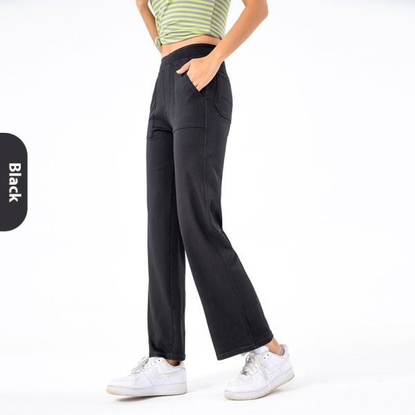 Cargo Jeans Women's Retro High Waist Straight Wide Leg - Image 9