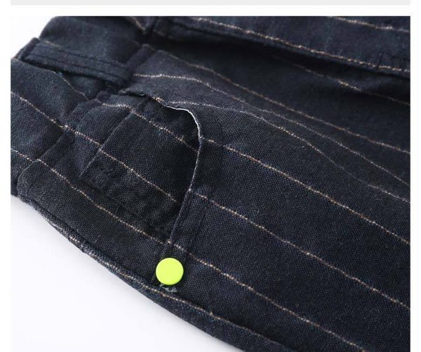 Striped Trousers Boys Kids Kids Elastic Waist Casual Pants - Image 10