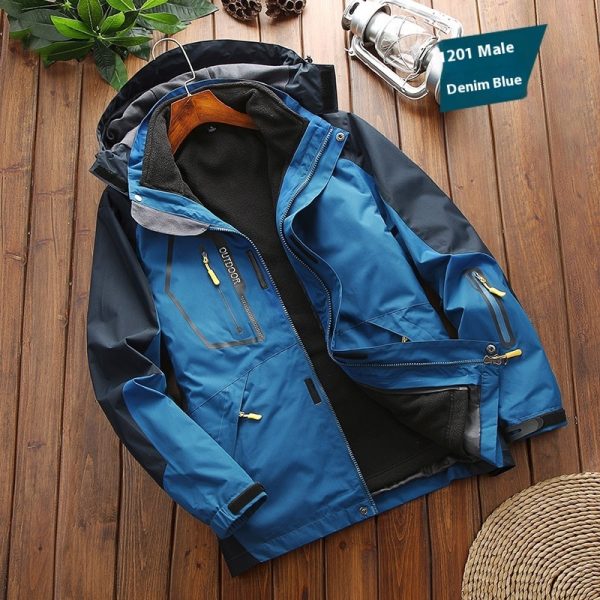 Men's Shell Jacket Three-in-one Warm Sportswear - Image 9