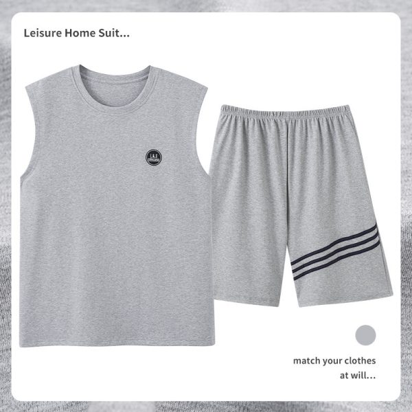 Men's Cotton Pajamas Sweat-absorbent Breathable Casual - Image 5