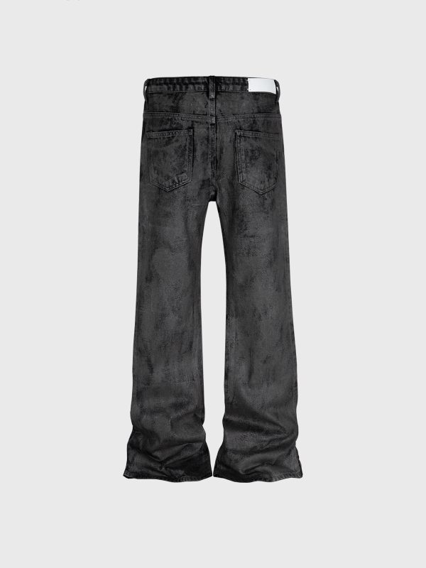 Men's Wide Leg Black Trousers Skinny Jeans - Image 5