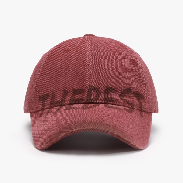 Letter Graffiti Curved Brim Soft Top Baseball Cap - Image 6