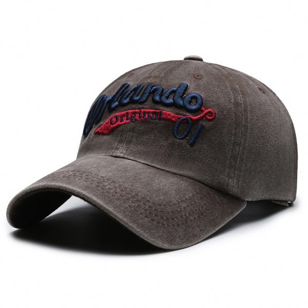 Baseball Cap Women's American-style Face-looking A Little Retro Washed Men's - Image 9