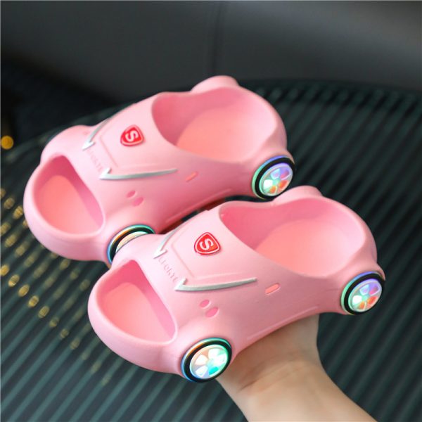 Kids Glowing Slippers Cartoon Car Sandals Children Sandals Anti Slip Boys Girls Luminous Slippers Summer Beach Shoes - Image 4
