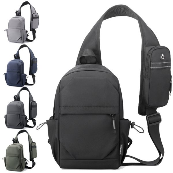 Men's Backpack Oxford Cloth Shoulder Chest Bag - Image 3