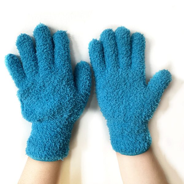Half Velvet Comfortable Fine Fiber Dust Gloves - Image 4