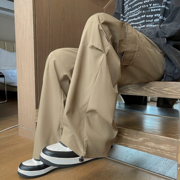 Loose Hong Kong Style Ins Straight Casual Pants - Image 6