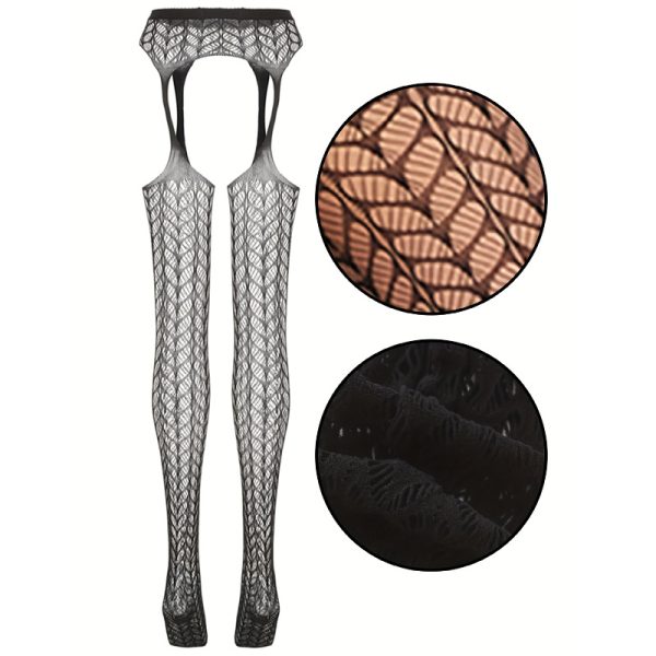 Women's European And American Hollow Bottoming Pantyhose - Image 3
