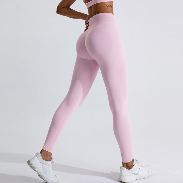 European And American Seamless Peach Hip Raise Yoga Pants - Image 8