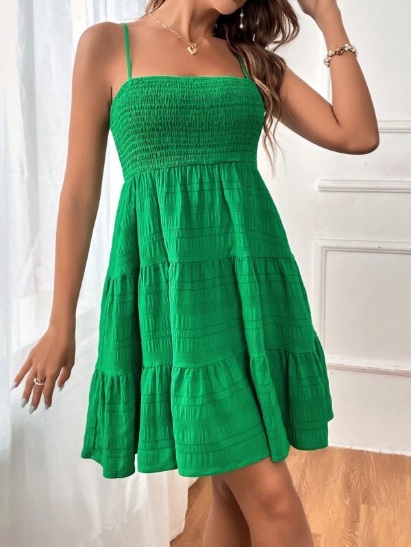 Women's Pure Color All-matching Texture Dress - Image 7