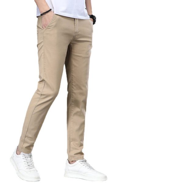 Business Casual Elastic Loose Straight Slim Fit Suit Pants - Image 3
