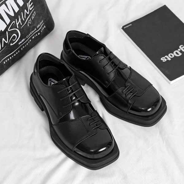Men's Korean-style Retro Easy Matching British Style Leather Shoes - Image 3
