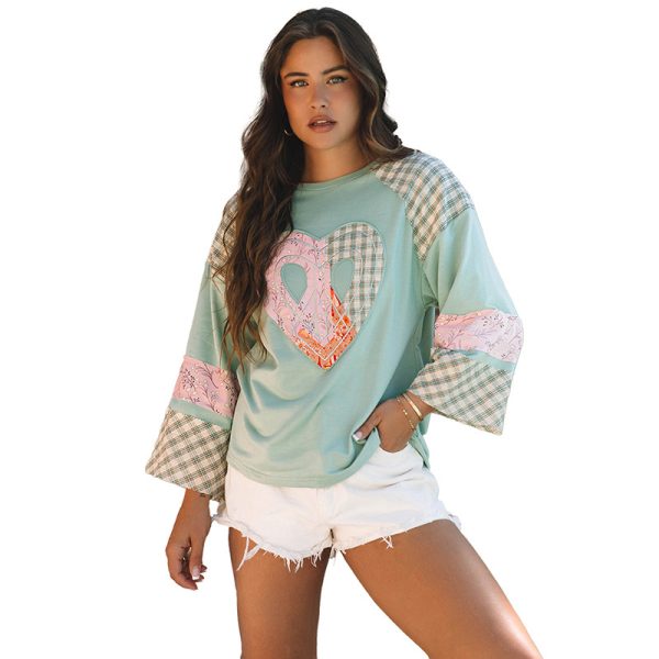 Fall New Round Neck Pullover Women Printed Loose Sweatshirt - Image 6