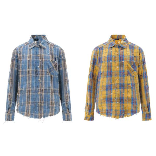 Fashion Personality Hole Vintage Shirt