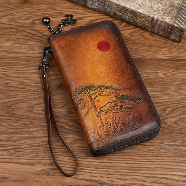 Women's Leather Wallet Long Rising Sun - Image 2