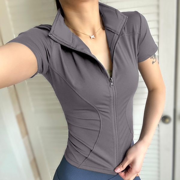 Female Skinny Slimming Quick-drying Breathable Short Sleeves - Image 7
