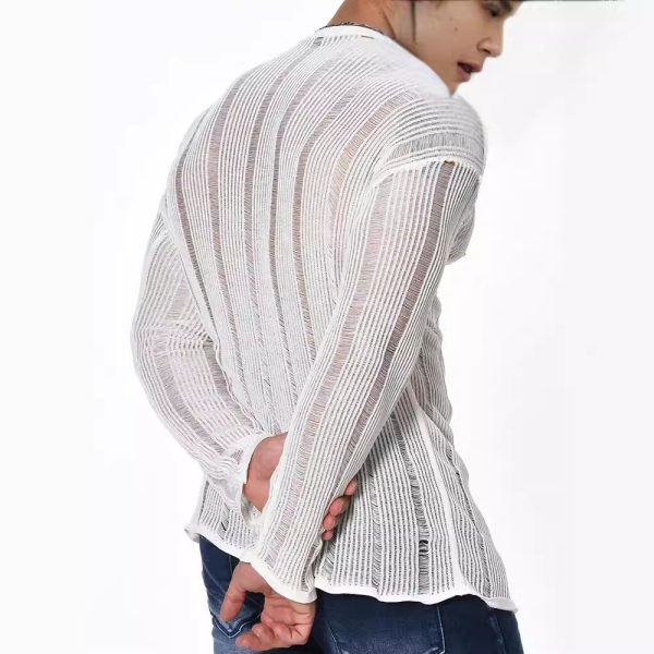 Long Sleeve Loose All-matching Sweater Men's - Image 2