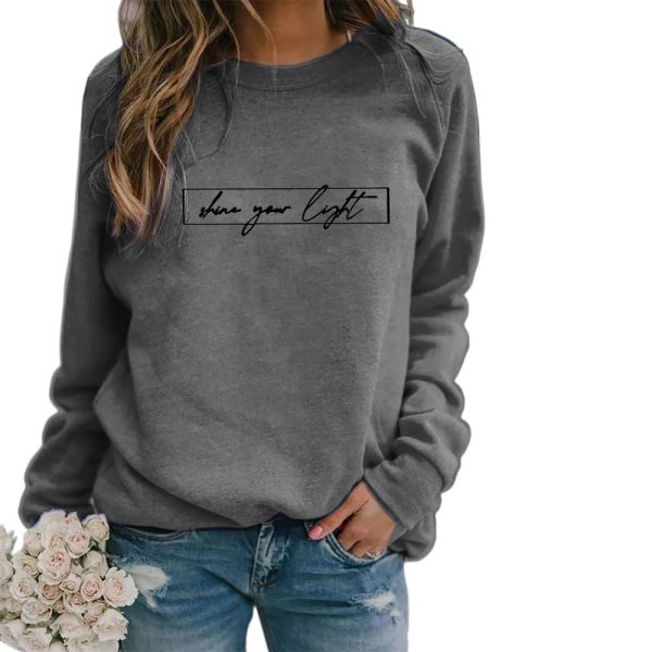 Women's Printed Casual Loose Sweatshirt Shirt - Image 4