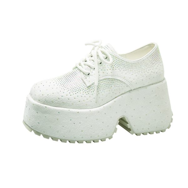 Women's Fashion Starry Rhinestone Platform Low-top Shoes - Image 6