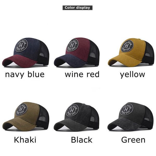 Embroidered Baseball Cap Washed Old Peaked Cap - Image 3