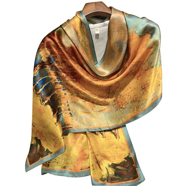 Hangzhou Silk Silk High-end Long Silk Scarf - Image 5