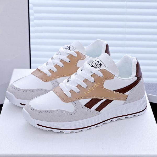 Student Running Sports White Daddy Shoes Women - Image 4